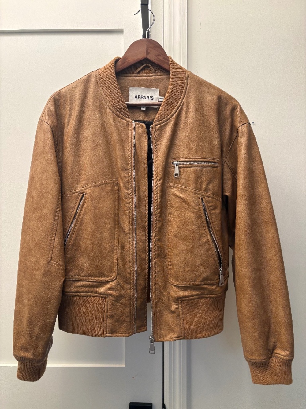 Apparis Vegan Leather Bomber Jacket
